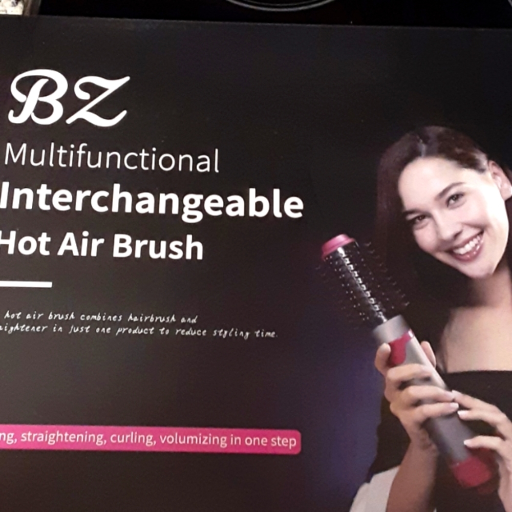 BZ Multifunctional interchangeable one step Hot Air Brush straightener New …